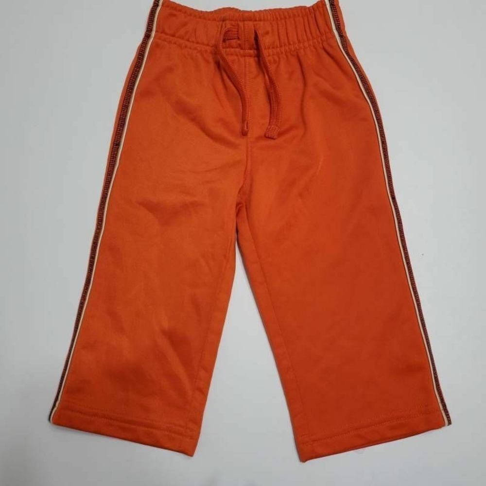 Jumping Beans Baby Boys Track Pants Orange Drawstring Waist 12 Months